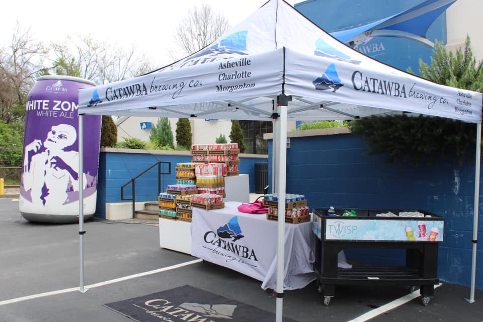 catawba brewery drive through tent