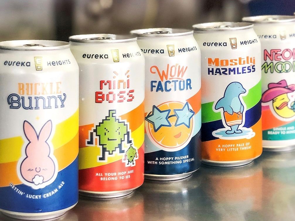 picture of eureka heights brewing company cans of beer