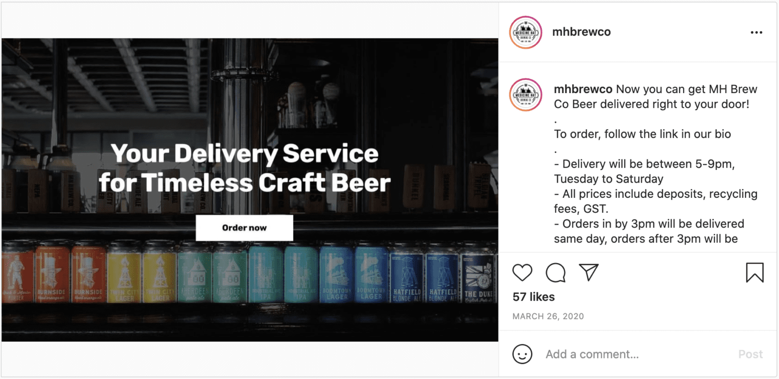 image of mhbrewco instagram post