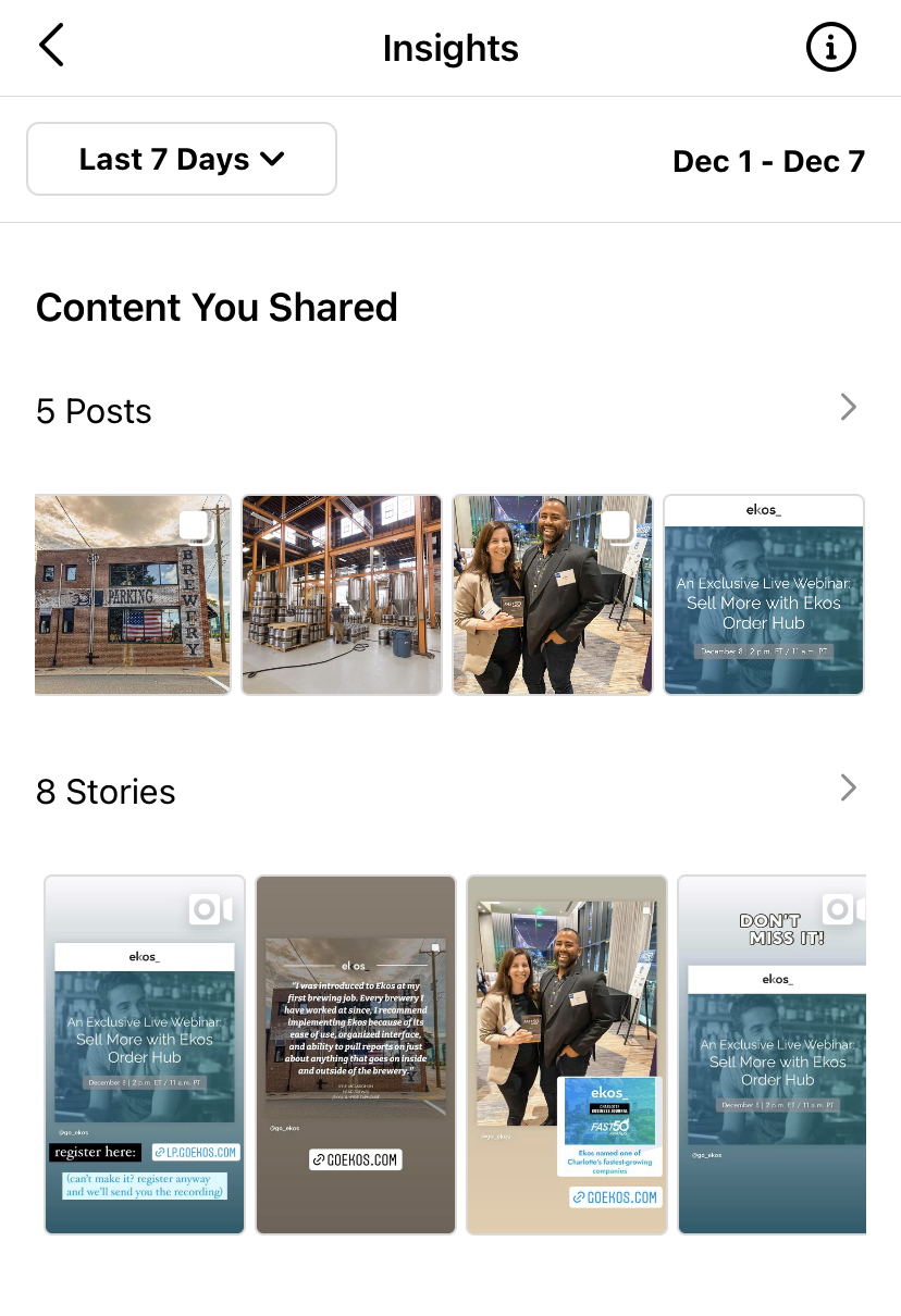 an example of brewery social media