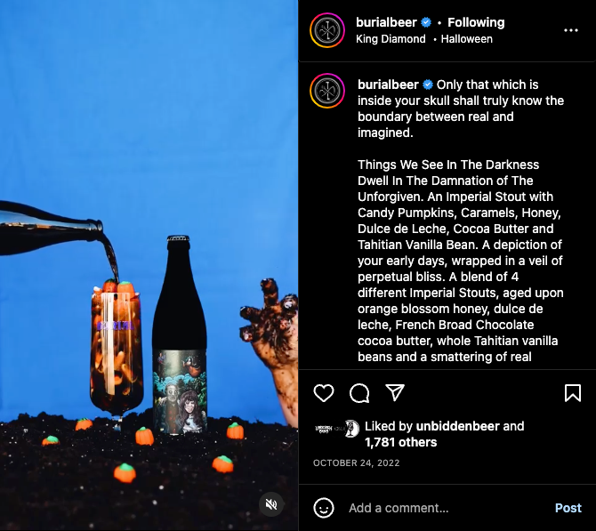 burial beer marketing campaign