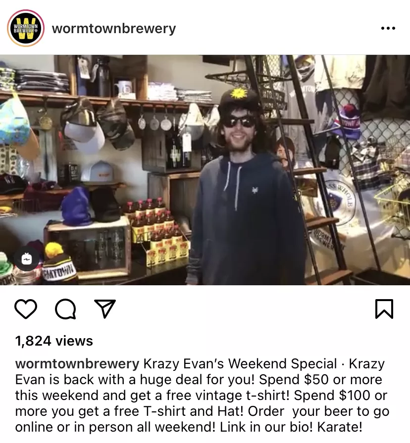 an example of how to market delivery on social media